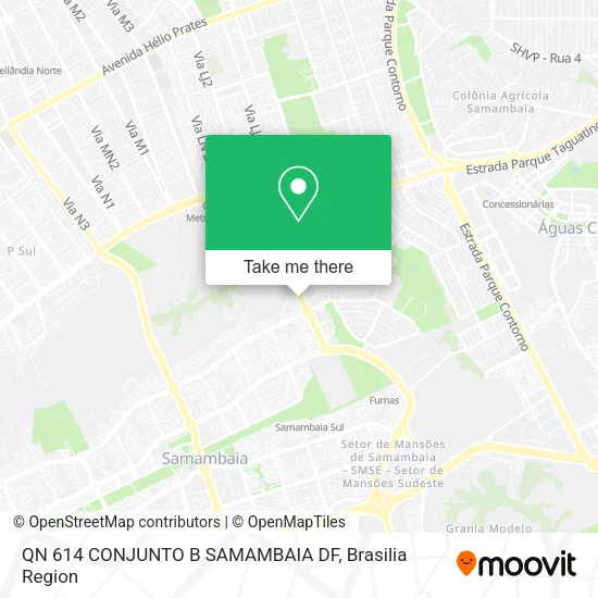 Mapa QN 614 CONJUNTO B SAMAMBAIA DF