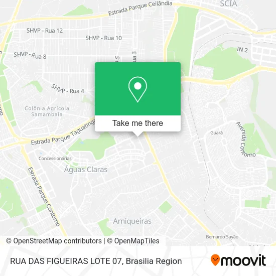 RUA DAS FIGUEIRAS LOTE 07 map