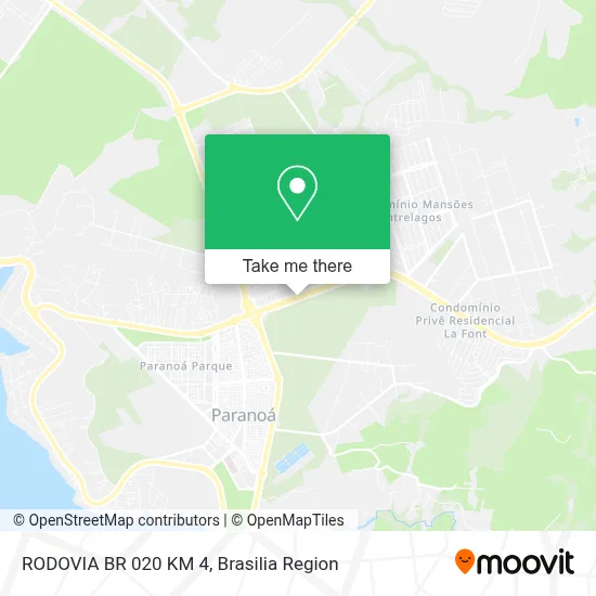 RODOVIA BR 020 KM 4 map