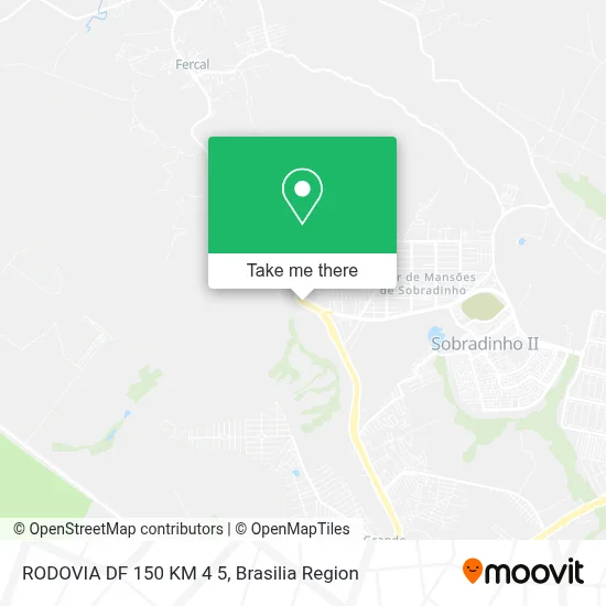 RODOVIA DF 150 KM 4 5 map