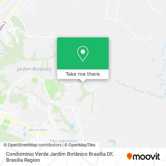 Condomínio Verde  Jardim Botânico Brasília DF map