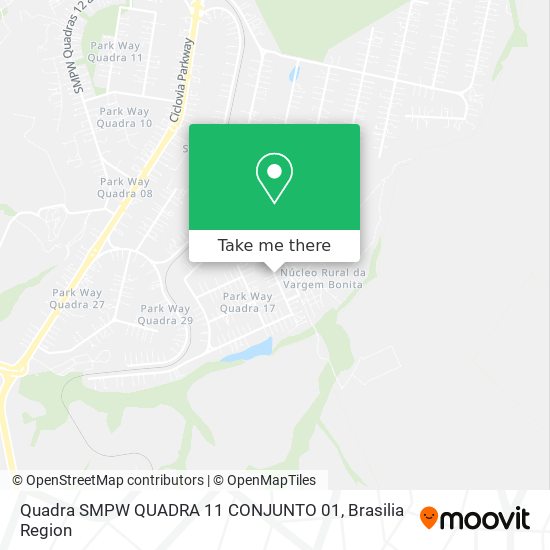 Quadra SMPW QUADRA 11 CONJUNTO 01 map