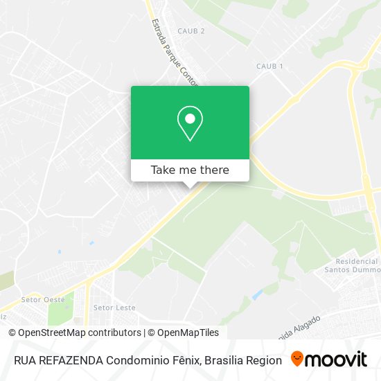 Mapa RUA REFAZENDA  Condominio Fênix