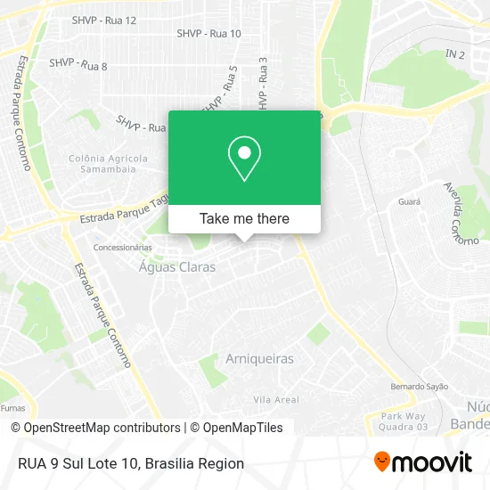 RUA 9 Sul Lote 10 map