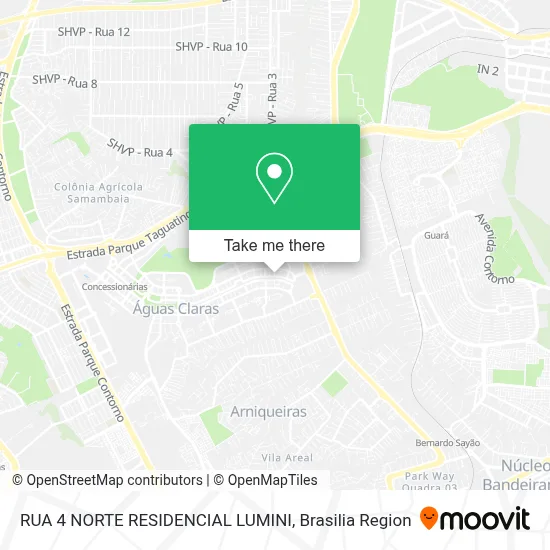 RUA 4 NORTE RESIDENCIAL LUMINI map