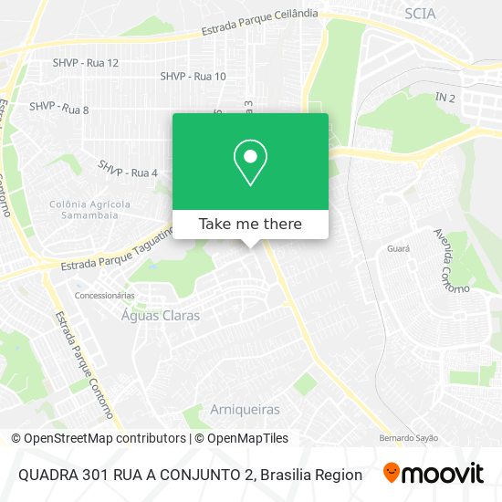 QUADRA 301 RUA A CONJUNTO 2 map