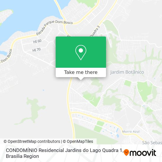 CONDOMÍNIO Residencial Jardins do Lago Quadra 1 map
