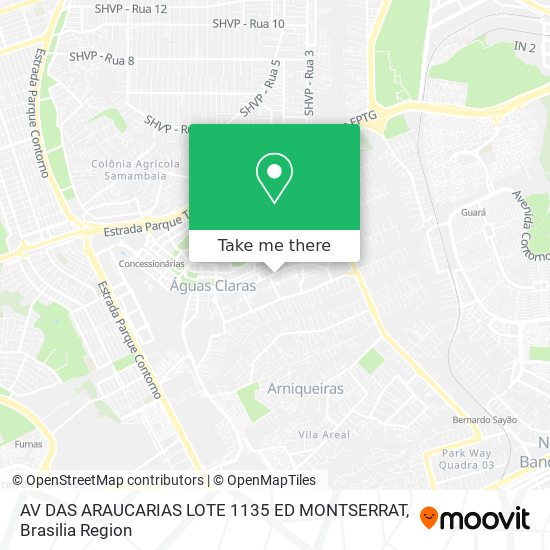 AV DAS ARAUCARIAS LOTE 1135 ED MONTSERRAT map
