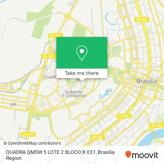 Mapa QUADRA QMSW 5 LOTE 2 BLOCO B 031