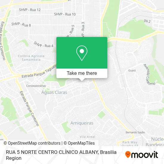 RUA 5 NORTE CENTRO CLÍNICO ALBANY map