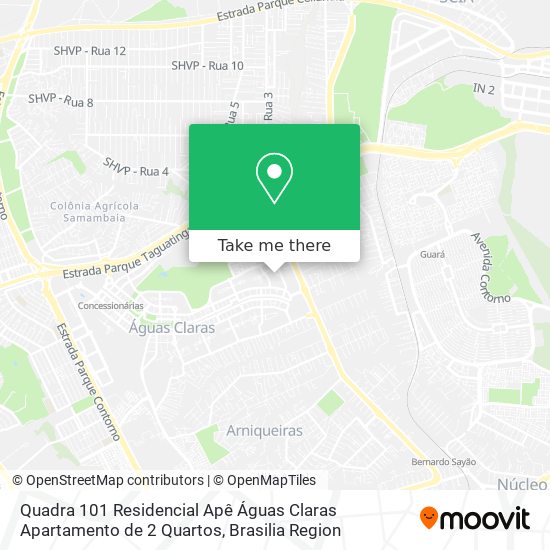 Quadra 101  Residencial Apê Águas Claras  Apartamento de 2 Quartos map