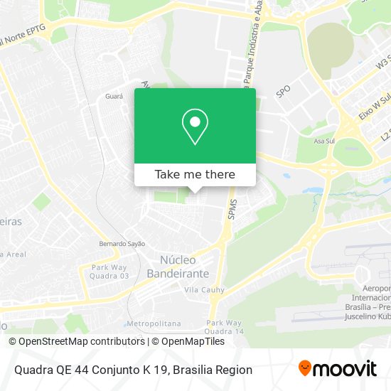 Quadra QE 44 Conjunto K 19 map