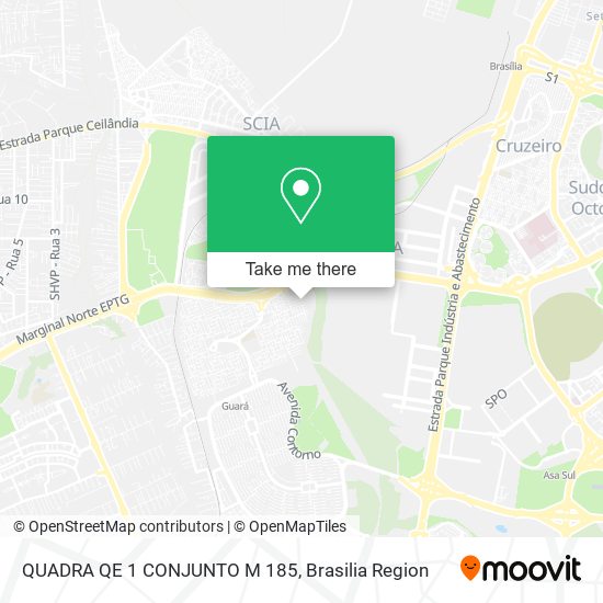 Mapa QUADRA QE 1 CONJUNTO M 185