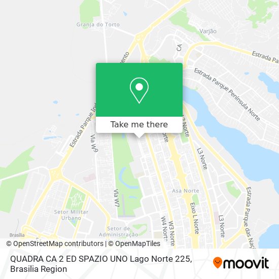 QUADRA CA 2 ED SPAZIO UNO Lago Norte 225 map