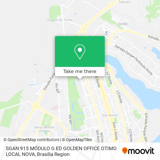 SGAN 915 MÓDULO G ED GOLDEN OFFICE   OTIMO LOCAL   NOVA map