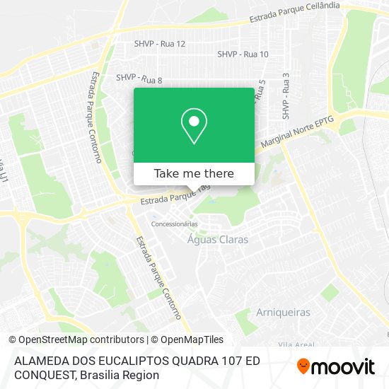 ALAMEDA DOS EUCALIPTOS QUADRA 107   ED  CONQUEST map