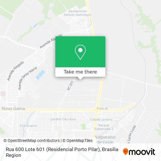 Rua 600 Lote 601 (Residencial Porto Pilar) map