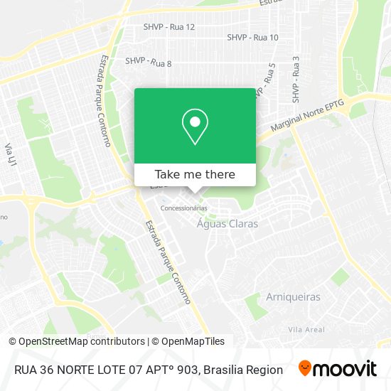 RUA 36 NORTE LOTE 07 APTº 903 map