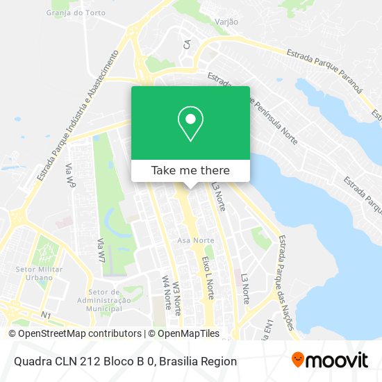 Quadra CLN 212 Bloco B 0 map