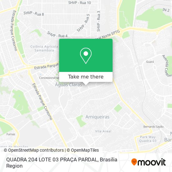 QUADRA 204 LOTE 03 PRAÇA PARDAL map