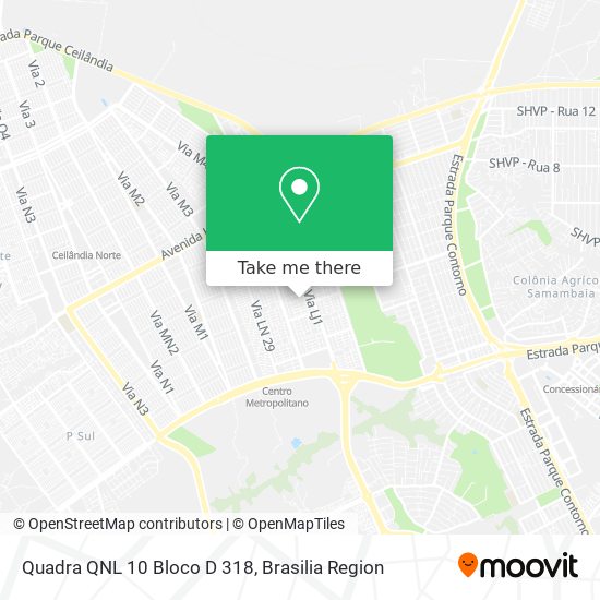 Quadra QNL 10 Bloco D 318 map