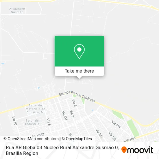 Rua AR Gleba 03   Núcleo Rural Alexandre Gusmão 0 map