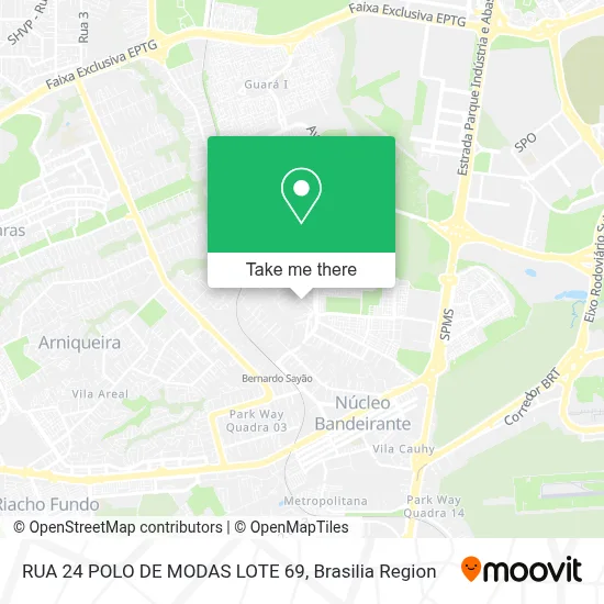 RUA 24 POLO DE MODAS LOTE 69 map