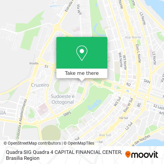 Quadra SIG Quadra 4   CAPITAL FINANCIAL CENTER map