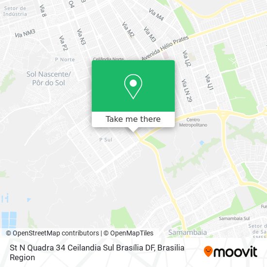 St  N Quadra 34   Ceilandia Sul  Brasília   DF map