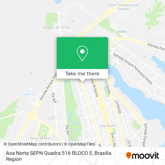 Asa Norte SEPN Quadra 516 BLOCO E map