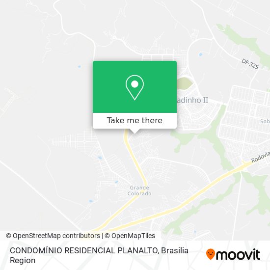 CONDOMÍNIO RESIDENCIAL PLANALTO map