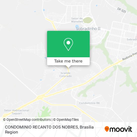 CONDOMINIO RECANTO DOS NOBRES map
