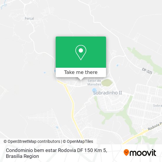 Condominio bem estar Rodovia DF 150 Km 5 map