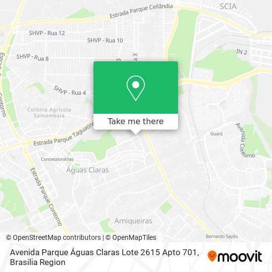 Avenida Parque Águas Claras Lote 2615 Apto 701 map