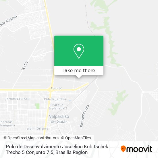 Polo de Desenvolvimento Juscelino Kubitschek Trecho 5 Conjunto 7 5 map