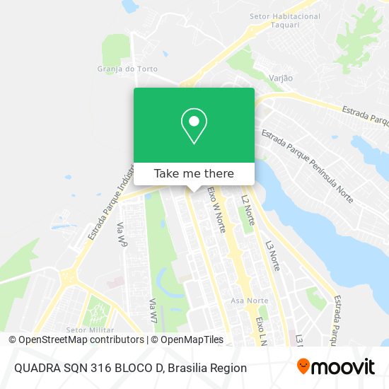 QUADRA SQN 316 BLOCO D map