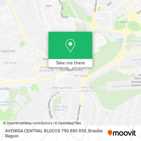 AVENIDA CENTRAL BLOCOS 790 880 850 map