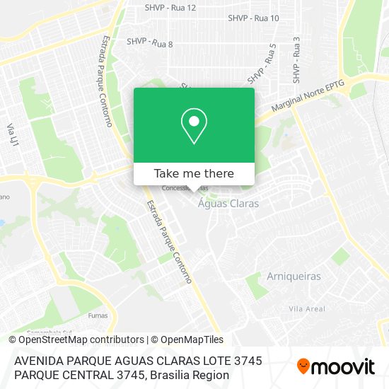 AVENIDA PARQUE AGUAS CLARAS  LOTE 3745   PARQUE CENTRAL 3745 map