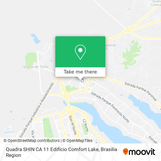 Quadra SHIN CA 11   Edifício Comfort Lake map