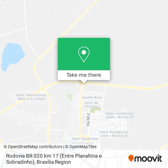 Rodovia BR 020 km 17 (Entre Planaltina e Sobradinho) map