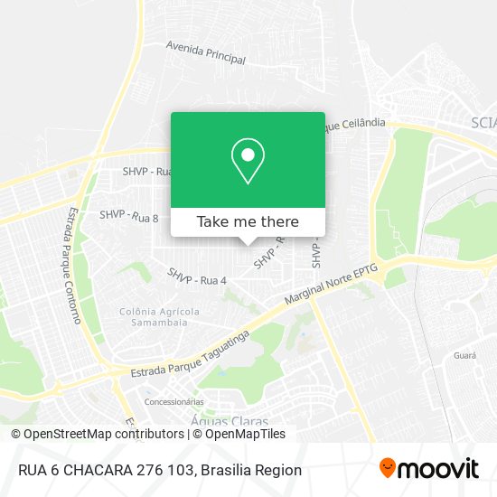 RUA 6 CHACARA 276 103 map