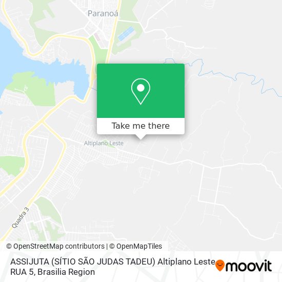 ASSIJUTA (SÍTIO SÃO JUDAS TADEU) Altiplano Leste RUA 5 map