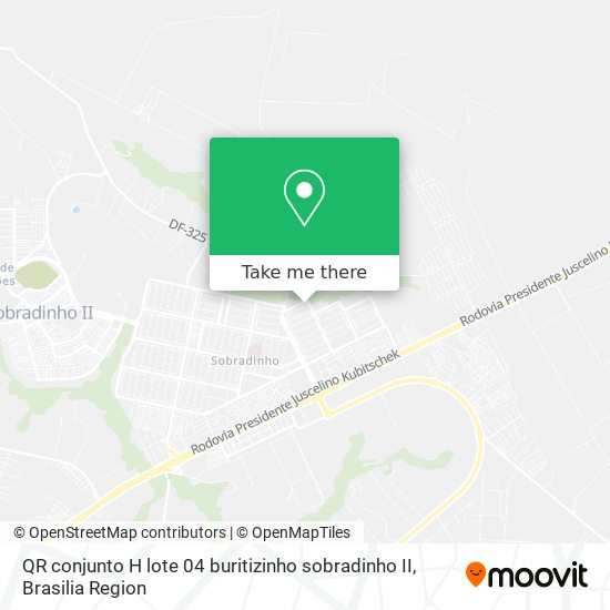 QR conjunto H lote 04 buritizinho sobradinho II map