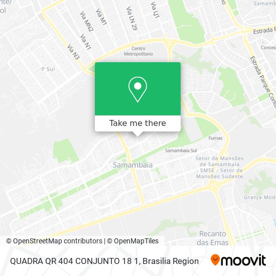 QUADRA QR 404 CONJUNTO 18 1 map