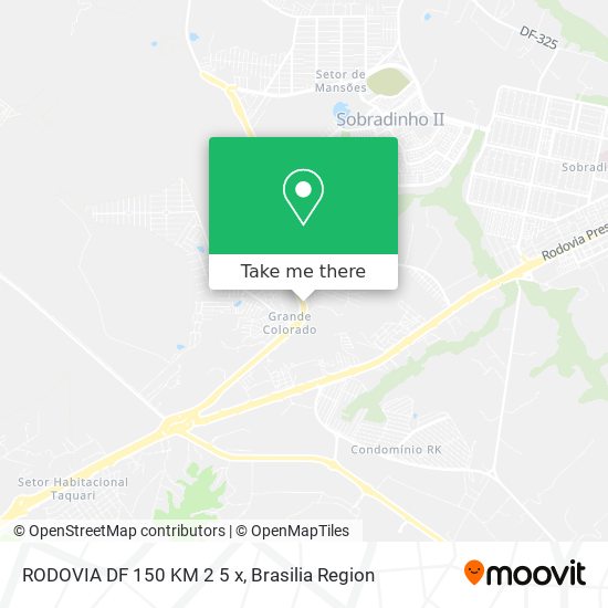 RODOVIA DF 150 KM 2 5 x map