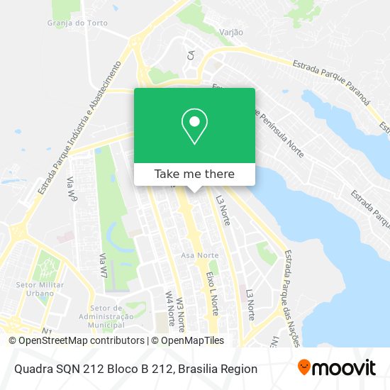 Quadra SQN 212 Bloco B 212 map