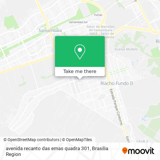 Mapa avenida recanto das emas quadra 301