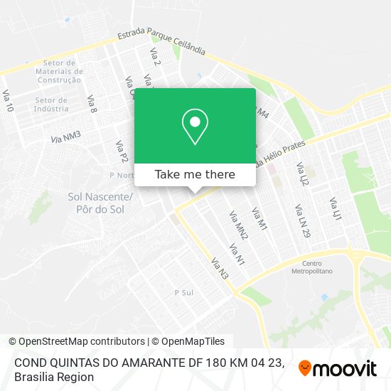 COND  QUINTAS DO AMARANTE   DF 180 KM 04 23 map