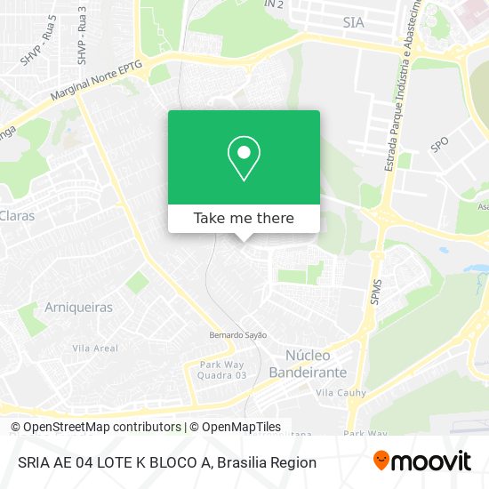 SRIA AE 04 LOTE K BLOCO A map