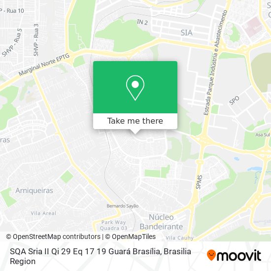 SQA  Sria II Qi 29 Eq 17 19   Guará  Brasília map